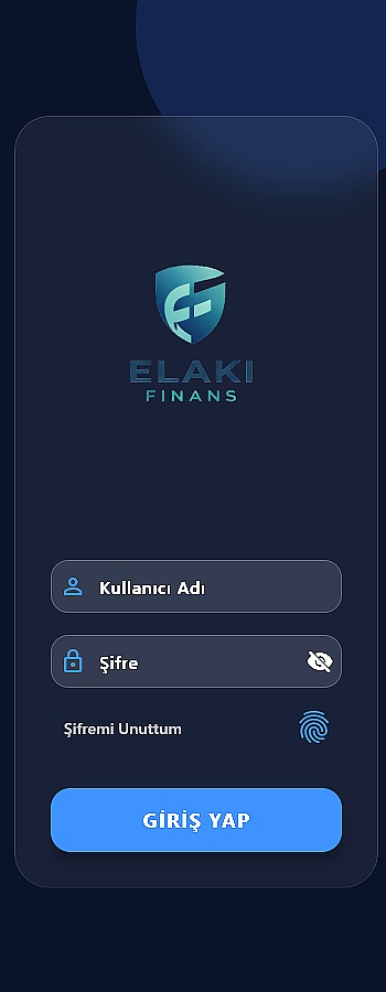 Elaki Finans Arayüz